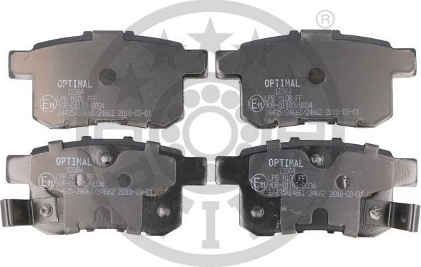 Optimal BP-12364 - Гальмівні колодки, дискові гальма autozip.com.ua