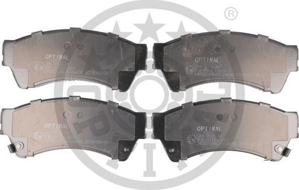 Optimal BP-12370 - Гальмівні колодки, дискові гальма autozip.com.ua