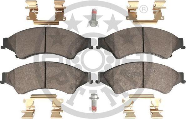 OPTIMAL BP-12700 - Гальмівні колодки, дискові гальма autozip.com.ua