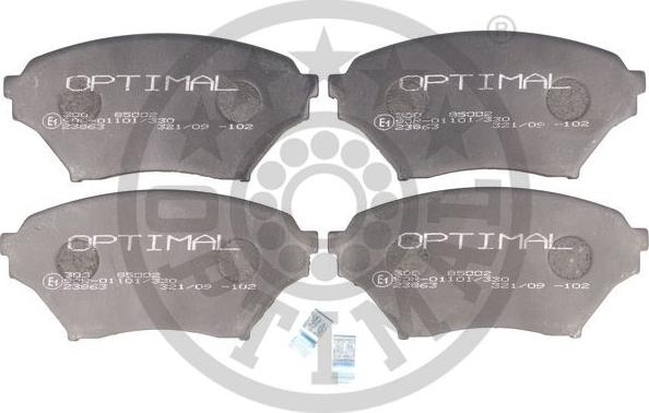 Optimal 85002 - Гальмівні колодки, дискові гальма autozip.com.ua