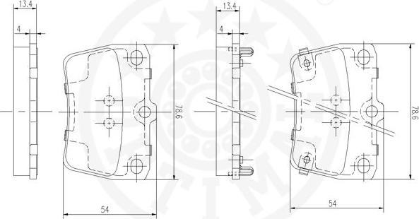 OPTIMAL 83902 - Гальмівні колодки, дискові гальма autozip.com.ua