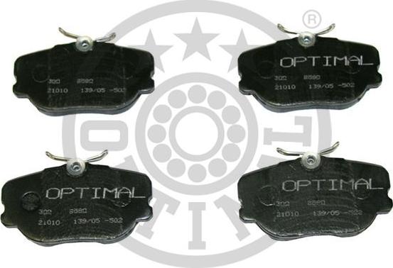 Optimal BP-09580 - Гальмівні колодки, дискові гальма autozip.com.ua