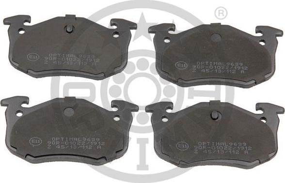 Optimal BP-09639 - Гальмівні колодки, дискові гальма autozip.com.ua