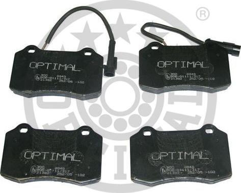 Optimal BP-09848 - Гальмівні колодки, дискові гальма autozip.com.ua