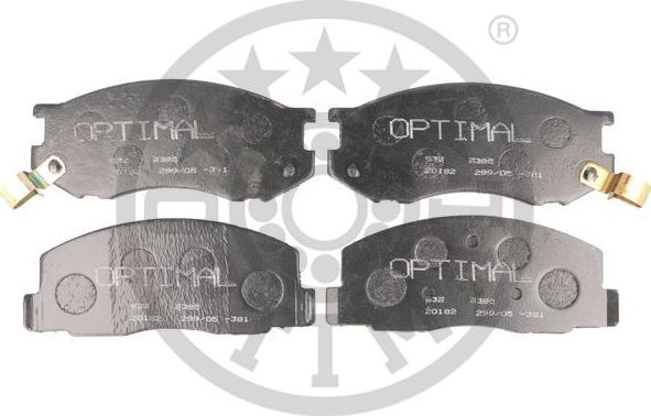 Optimal BP-09385 - Гальмівні колодки, дискові гальма autozip.com.ua