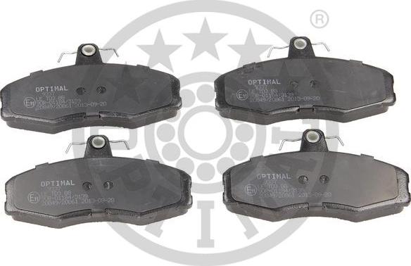 Optimal BP-09337 - Гальмівні колодки, дискові гальма autozip.com.ua