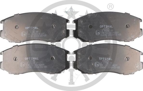 Optimal BP-10325 - Гальмівні колодки, дискові гальма autozip.com.ua