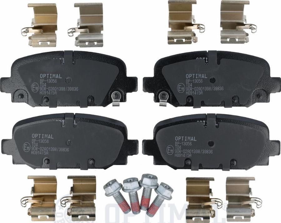 OPTIMAL BP-13056 - Гальмівні колодки, дискові гальма autozip.com.ua