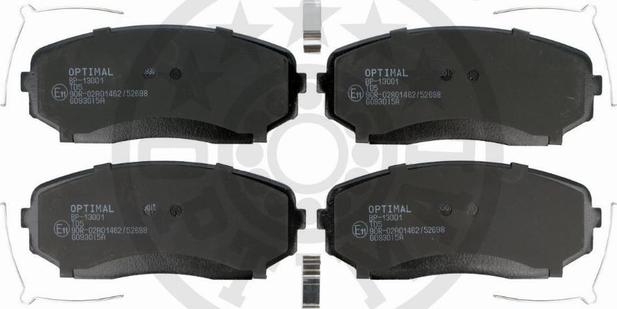 Optimal BP-13001 - Гальмівні колодки, дискові гальма autozip.com.ua