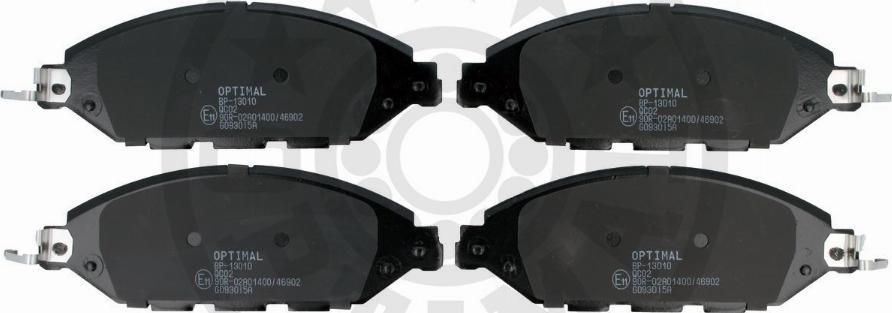 OPTIMAL BP-13010 - Гальмівні колодки, дискові гальма autozip.com.ua