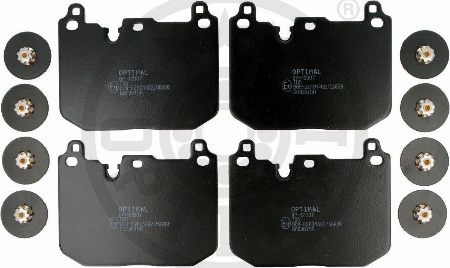 OPTIMAL BP-12907 - Гальмівні колодки, дискові гальма autozip.com.ua