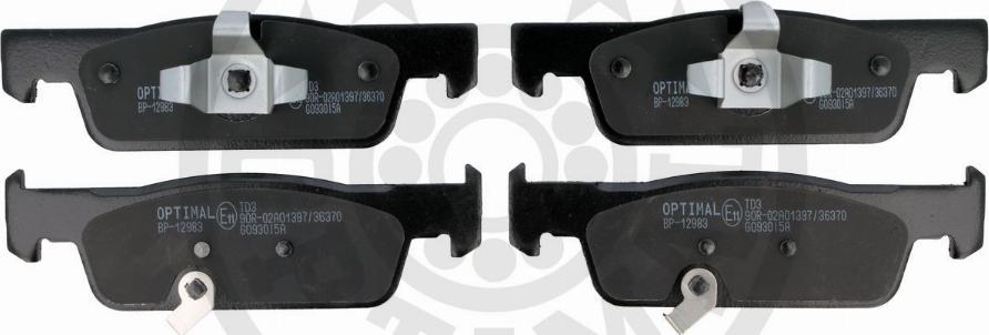 Optimal BP-12983 - Гальмівні колодки, дискові гальма autozip.com.ua