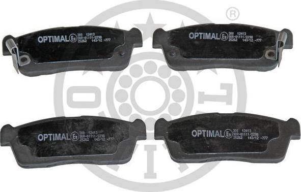 Optimal BP-12413 - Гальмівні колодки, дискові гальма autozip.com.ua