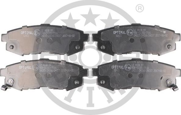 Optimal BP-12421 - Гальмівні колодки, дискові гальма autozip.com.ua