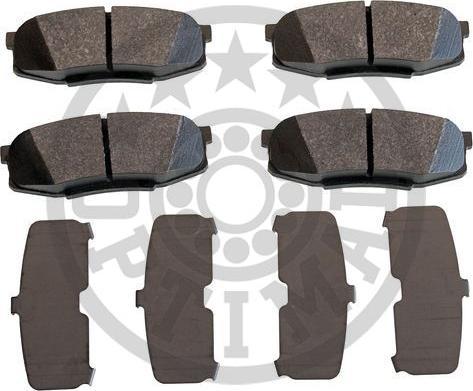 OPTIMAL BP-12427 - Гальмівні колодки, дискові гальма autozip.com.ua