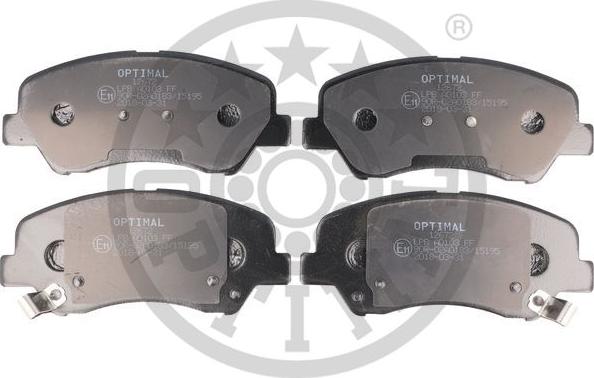 Optimal BP-12672 - Гальмівні колодки, дискові гальма autozip.com.ua