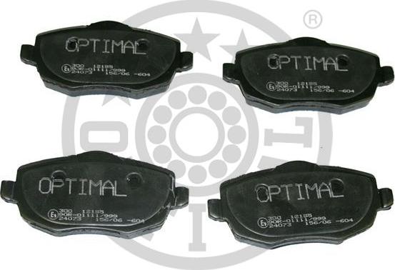 Optimal BP-12195 - Гальмівні колодки, дискові гальма autozip.com.ua