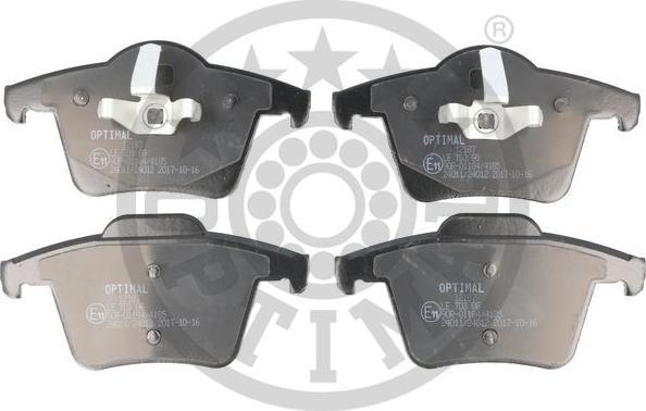 OPTIMAL BP-12187 - Гальмівні колодки, дискові гальма autozip.com.ua