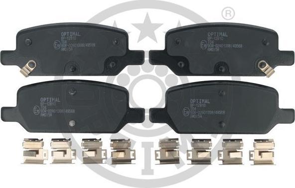 OPTIMAL BP-12810 - Гальмівні колодки, дискові гальма autozip.com.ua