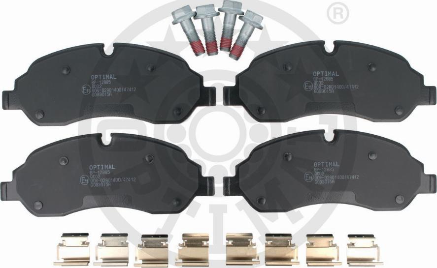 Optimal BP-12885 - Гальмівні колодки, дискові гальма autozip.com.ua