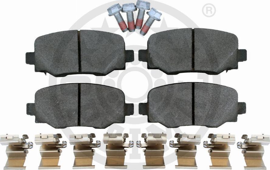 OPTIMAL BP-12835 - Гальмівні колодки, дискові гальма autozip.com.ua