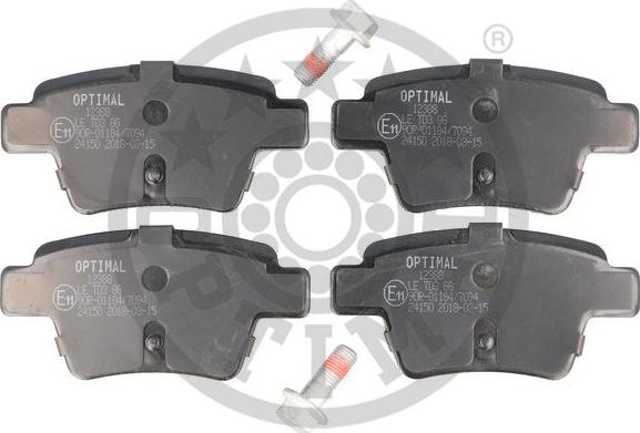 Optimal BP-12388 - Гальмівні колодки, дискові гальма autozip.com.ua