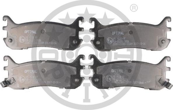 Optimal BP-12327 - Гальмівні колодки, дискові гальма autozip.com.ua