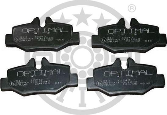 Optimal BP-12243 - Гальмівні колодки, дискові гальма autozip.com.ua