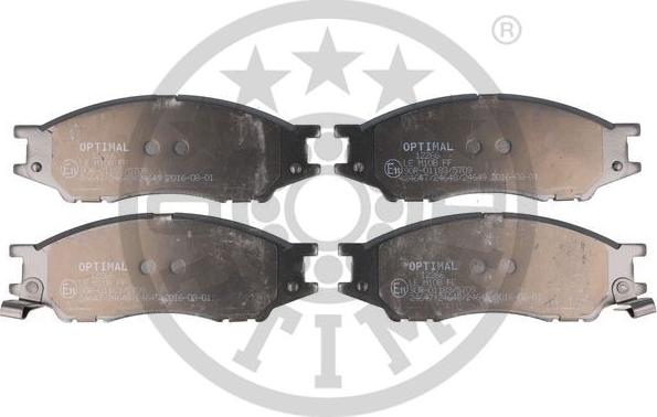 Optimal BP-12266 - Гальмівні колодки, дискові гальма autozip.com.ua