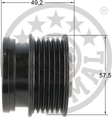 OPTIMAL F5-5011 - Ремінний шків, генератор autozip.com.ua