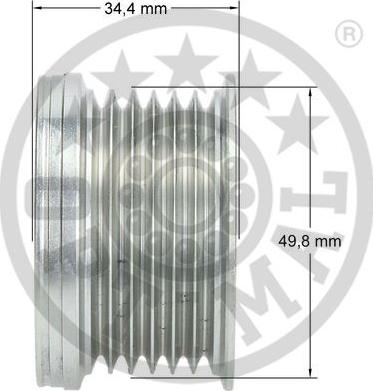 Optimal F5-1099 - Ремінний шків, генератор autozip.com.ua