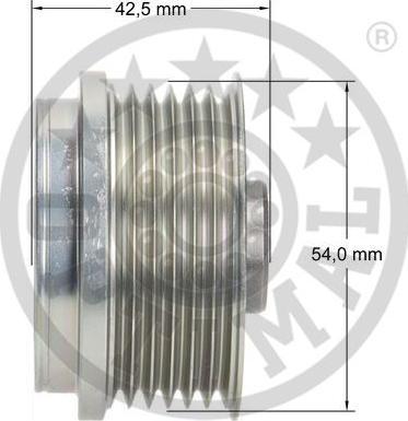OPTIMAL F5-1049 - Ремінний шків, генератор autozip.com.ua