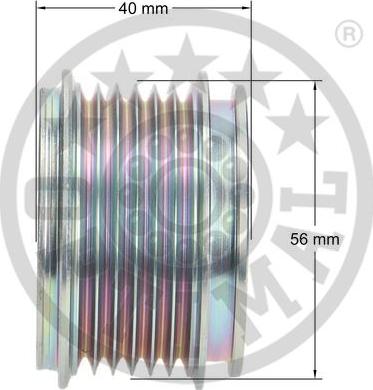 Optimal F5-1044 - Ремінний шків, генератор autozip.com.ua