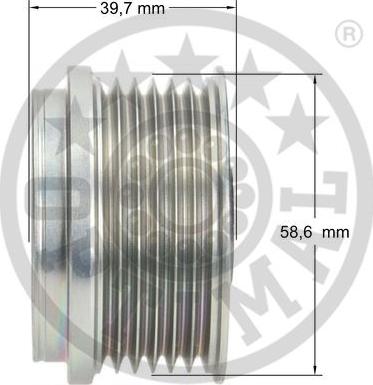 Optimal F5-1057 - Ремінний шків, генератор autozip.com.ua