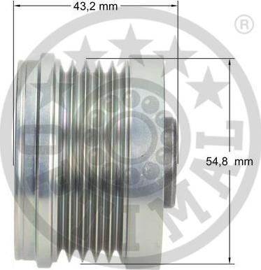 Optimal F5-1062 - Ремінний шків, генератор autozip.com.ua