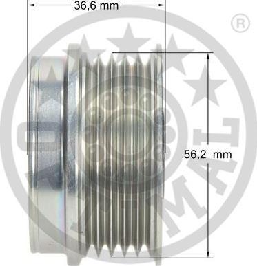 OPTIMAL F5-1008 - Ремінний шків, генератор autozip.com.ua