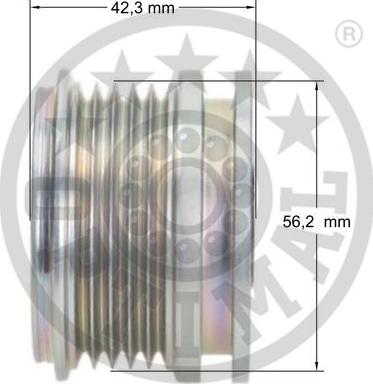 Optimal F5-1011 - Ремінний шків, генератор autozip.com.ua