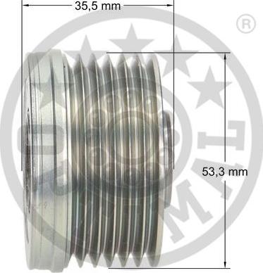 Optimal F5-1034 - Ремінний шків, генератор autozip.com.ua