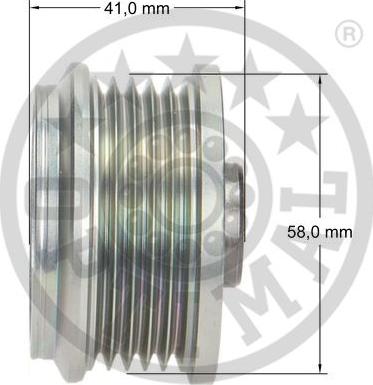 Optimal F5-1030 - Ремінний шків, генератор autozip.com.ua