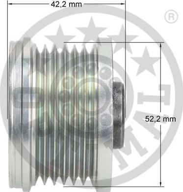 Optimal F5-1071 - Ремінний шків, генератор autozip.com.ua