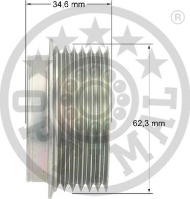 Optimal F5-1145 - Ремінний шків, генератор autozip.com.ua