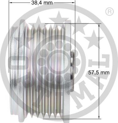 Optimal F5-1109 - Ремінний шків, генератор autozip.com.ua