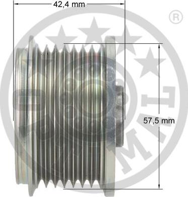 Optimal F5-1115 - Ремінний шків, генератор autozip.com.ua