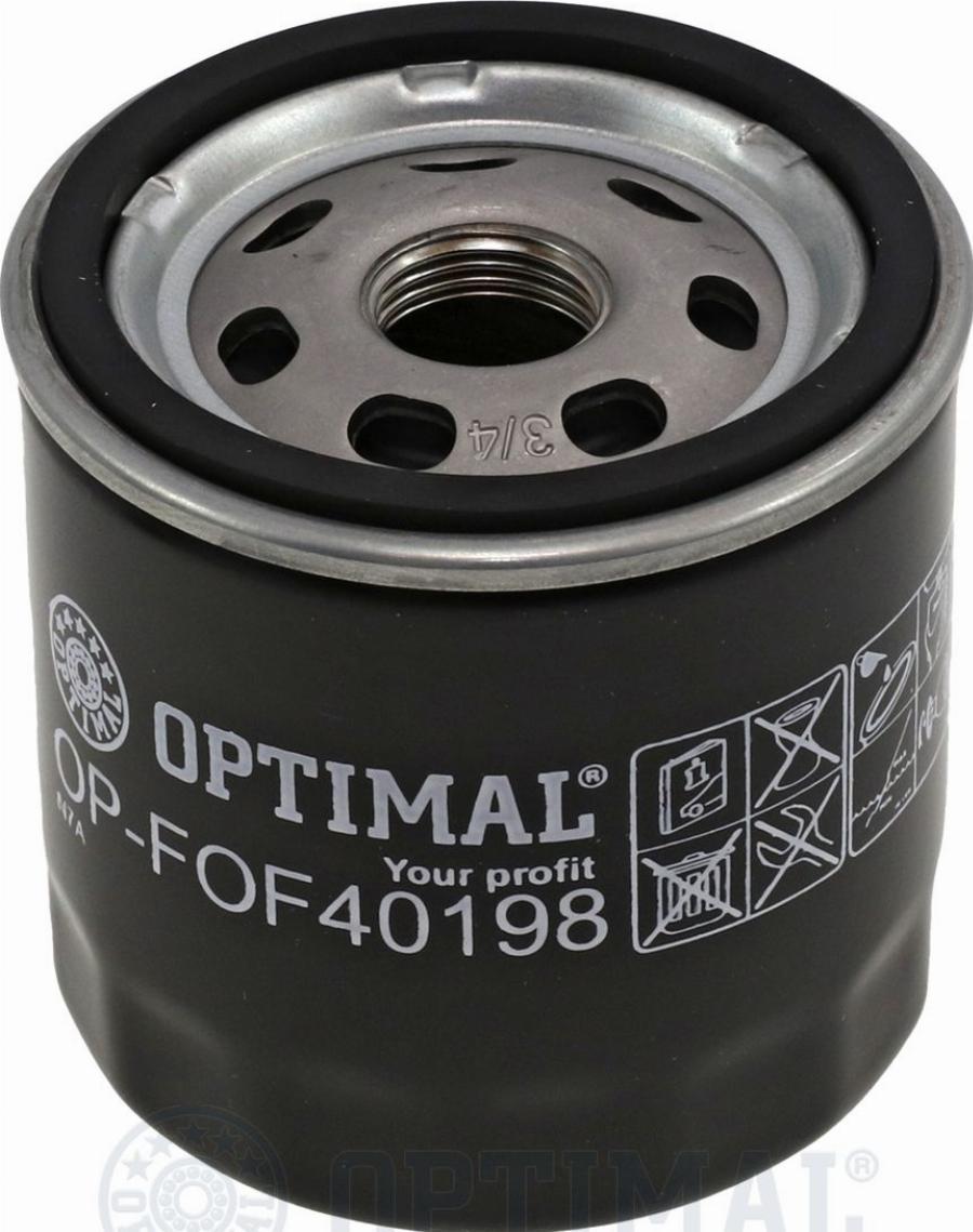 OPTIMAL OP-FOF40198 - Масляний фільтр autozip.com.ua
