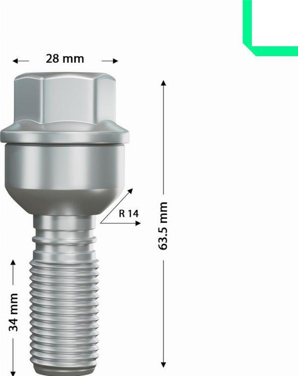 OPTIMAL OP-UWB10062-1 - Болт для кріплення колеса autozip.com.ua