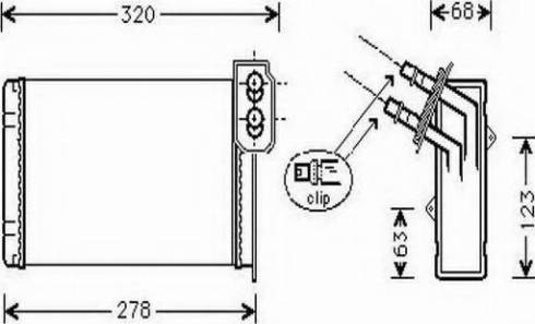 Ordonez 2061931 - Теплообмінник, опалення салону autozip.com.ua