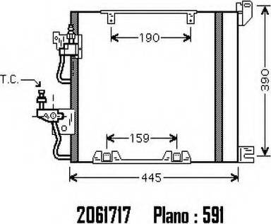 Ordonez 2061717 - Конденсатор, кондиціонер autozip.com.ua