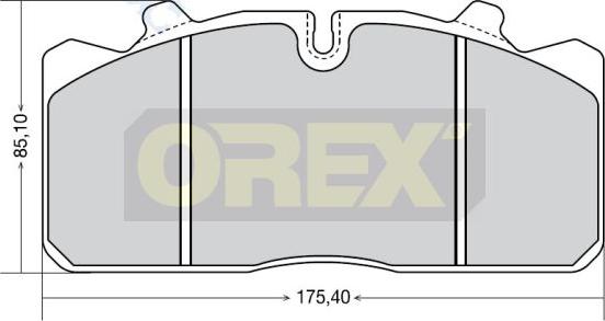 Orex 742003 - Гальмівні колодки, дискові гальма autozip.com.ua