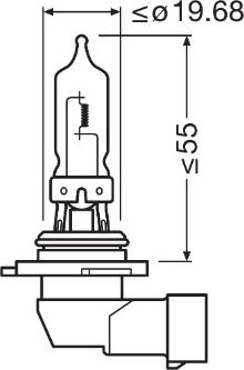OSRAM 9005-1BL - Лампа розжарювання, фара дальнього світла autozip.com.ua
