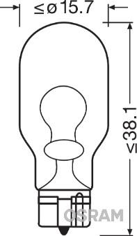 OSRAM 921-02B - Лампа розжарювання, ліхтар покажчика повороту autozip.com.ua